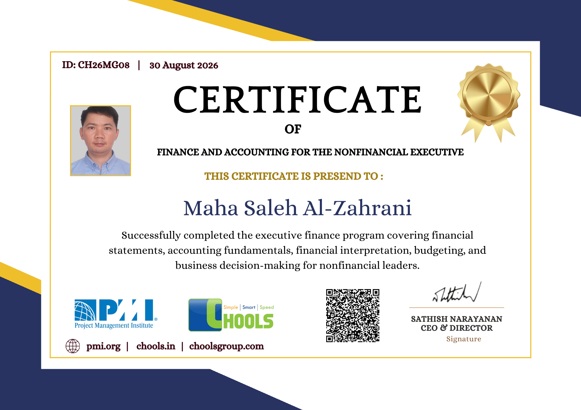 Management Programs Certificate